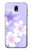 S2361 Purple White Flowers Case For Samsung Galaxy J7 (2018), J7 Aero, J7 Top, J7 Aura, J7 Crown, J7 Refine, J7 Eon, J7 V 2nd Gen, J7 Star
