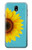 S3039 Vintage Sunflower Blue Case For Samsung Galaxy J7 (2018), J7 Aero, J7 Top, J7 Aura, J7 Crown, J7 Refine, J7 Eon, J7 V 2nd Gen, J7 Star