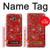 S3354 Red Classic Bandana Case For Samsung Galaxy J3 (2016)