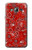 S3354 Red Classic Bandana Case For Samsung Galaxy J3 (2016)