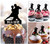 TA0707 Couple Ballroom Dancing Silhouette Party Wedding Birthday Acrylic Cupcake Toppers Decor 10 pcs