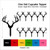 TA0747 Deer Horn Antlers Silhouette Party Wedding Birthday Acrylic Cupcake Toppers Decor 10 pcs