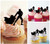 TA0762 Bullfighting Matador Silhouette Party Wedding Birthday Acrylic Cupcake Toppers Decor 10 pcs