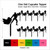 TA0762 Bullfighting Matador Silhouette Party Wedding Birthday Acrylic Cupcake Toppers Decor 10 pcs