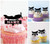 TA0779 Antique Vintage Airplane Silhouette Party Wedding Birthday Acrylic Cupcake Toppers Decor 10 pcs