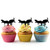 TA0779 Antique Vintage Airplane Silhouette Party Wedding Birthday Acrylic Cupcake Toppers Decor 10 pcs