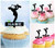 TA0788 Musician Saxophone Silhouette Party Wedding Birthday Acrylic Cupcake Toppers Decor 10 pcs