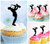 TA0788 Musician Saxophone Silhouette Party Wedding Birthday Acrylic Cupcake Toppers Decor 10 pcs