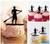 TA0792 Stand Up Paddle Board Silhouette Party Wedding Birthday Acrylic Cupcake Toppers Decor 10 pcs