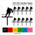 TA0793 Ice Hockey Player Silhouette Party Wedding Birthday Acrylic Cupcake Toppers Decor 10 pcs
