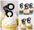 TA0806 Handcuffs Silhouette Party Wedding Birthday Acrylic Cupcake Toppers Decor 10 pcs
