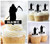 TA0815 Death Grim Reaper Silhouette Party Wedding Birthday Acrylic Cupcake Toppers Decor 10 pcs