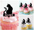 TA0823 Sitting Cat Back Silhouette Party Wedding Birthday Acrylic Cupcake Toppers Decor 10 pcs