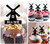 TA0827 Windmill Holland Dutch Silhouette Party Wedding Birthday Acrylic Cupcake Toppers Decor 10 pcs