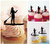 TA0840 Stand Up Paddle Board Girl Silhouette Party Wedding Birthday Acrylic Cupcake Toppers Decor 10 pcs