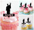 TA0863 Graduation Silhouette Party Wedding Birthday Acrylic Cupcake Toppers Decor 10 pcs