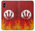 S2803 Fire Red Devil Spear Symbol Case For iPhone X, iPhone XS