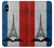 S2859 Vintage France Flag Eiffel Tower Case For iPhone X, iPhone XS