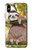 S3138 Cute Baby Sloth Paint Case For iPhone X, iPhone XS