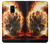 S0863 Hell Fire Skull Case For Samsung Galaxy A8 (2018)