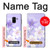 S2361 Purple White Flowers Case For Samsung Galaxy A8 (2018)