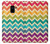 S2362 Rainbow Colorful Shavron Zig Zag Pattern Case For Samsung Galaxy A8 (2018)