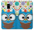 S2521 Cute Nerd Owl Cartoon Case For Samsung Galaxy A8 (2018)