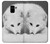 S2569 White Arctic Fox Case For Samsung Galaxy A8 (2018)