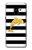 S2882 Black and White Striped Gold Dolphin Case For Samsung Galaxy A8 (2018)