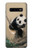 S2210 Panda Fluffy Art Painting Case For Samsung Galaxy S10