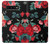 S3112 Rose Floral Pattern Black Case For Samsung Galaxy S10