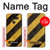 S2231 Yellow and Black Line Hazard Striped Case For LG G8 ThinQ