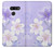 S2361 Purple White Flowers Case For LG G8 ThinQ