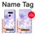S2361 Purple White Flowers Case For LG G8 ThinQ