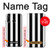 S2297 Black and White Vertical Stripes Case For Huawei P30 lite