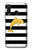 S2882 Black and White Striped Gold Dolphin Case For Huawei P30 lite