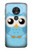 S3029 Cute Blue Owl Case For Motorola Moto G7 Play