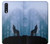 S0935 Wolf Howling in Forest Case For Samsung Galaxy A50