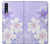 S2361 Purple White Flowers Case For Samsung Galaxy A50