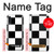 S2492 Black and White Check Case For Samsung Galaxy A50