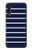 S2767 Navy White Striped Case For Samsung Galaxy A50