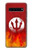 S2803 Fire Red Devil Spear Symbol Case For Samsung Galaxy S10 5G