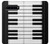 S3078 Black and White Piano Keyboard Case For Samsung Galaxy S10 5G
