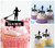 TA0889 Stand Up Paddle Board Woman Silhouette Party Wedding Birthday Acrylic Cupcake Toppers Decor 10 pcs
