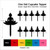 TA0904 Meditating Buddha Silhouette Party Wedding Birthday Acrylic Cupcake Toppers Decor 10 pcs