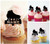 TA0962 Roller Skate Silhouette Party Wedding Birthday Acrylic Cupcake Toppers Decor 10 pcs