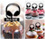 TA0967 Headset Headphone DJ Remix Silhouette Party Wedding Birthday Acrylic Cupcake Toppers Decor 10 pcs