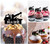 TA0987 City Tow Truck Silhouette Party Wedding Birthday Acrylic Cupcake Toppers Decor 10 pcs