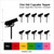 TA1065 Cannon Bomb Silhouette Party Wedding Birthday Acrylic Cupcake Toppers Decor 10 pcs
