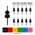 TA1076 Double Bass Music Instrument Silhouette Party Wedding Birthday Acrylic Cupcake Toppers Decor 10 pcs